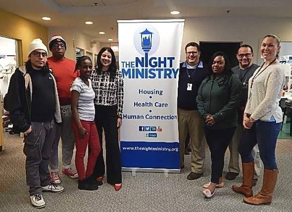 Members of The Night Ministry's Youth 4 Truth leadership development group met with Chicago City Clerk Anna Valencia to discuss plans for the City's new ID program.